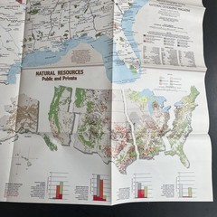 Vintage National Geographic America map bundle south illinois ohio federal utah