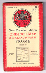 FROME – Ordnance Survey New Popular Edition One Inch Map (cloth)