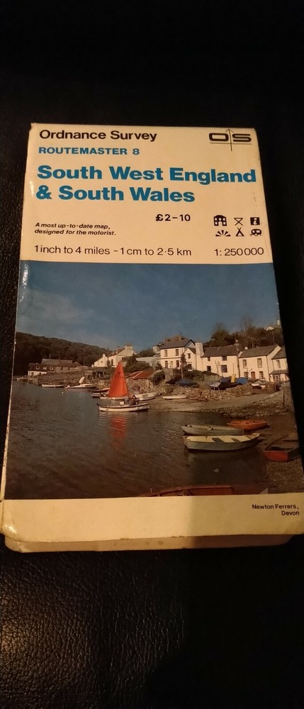 Ordnance survey maps south West England And South Wales Routemaster 8 1984…