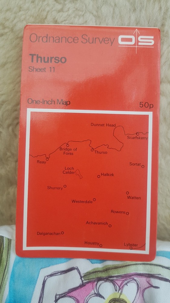 1970 Ordnance Survey One Inch Map 11 Thurso