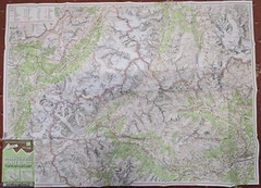 IGC 4 Sentierei e Rifugi 1:50000 map Massiccio del Monte Bianco (ref2932)