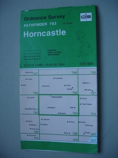 1995 HORNCASTLE Ordnance Survey 1:25000 Pathfinder Map 783 TF26/36