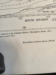 ordinance survey map of surrey 1955