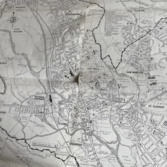 Vintage OXFORD Barrett’s STREET MAP of mid 1970s.