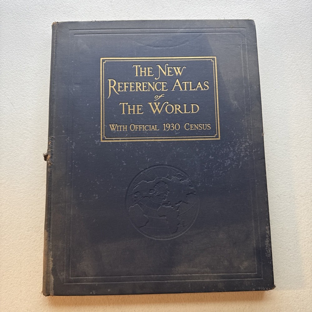 The New Encyclopedic Atlas Of The World With Official 1930 Census Vintage