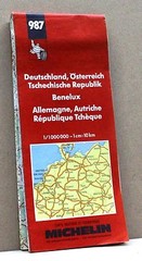 GERMANY, OSTERREICH, CZECHISCHE REP.[road and tourist map, Michelin]
