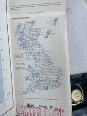 Vintage Ordnance Survey Map Sheet 196 The Solent First Series