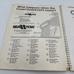 Waterway Guide Chart book New York Waters 1987 Spiral Bound Fold Out Maps Vntg