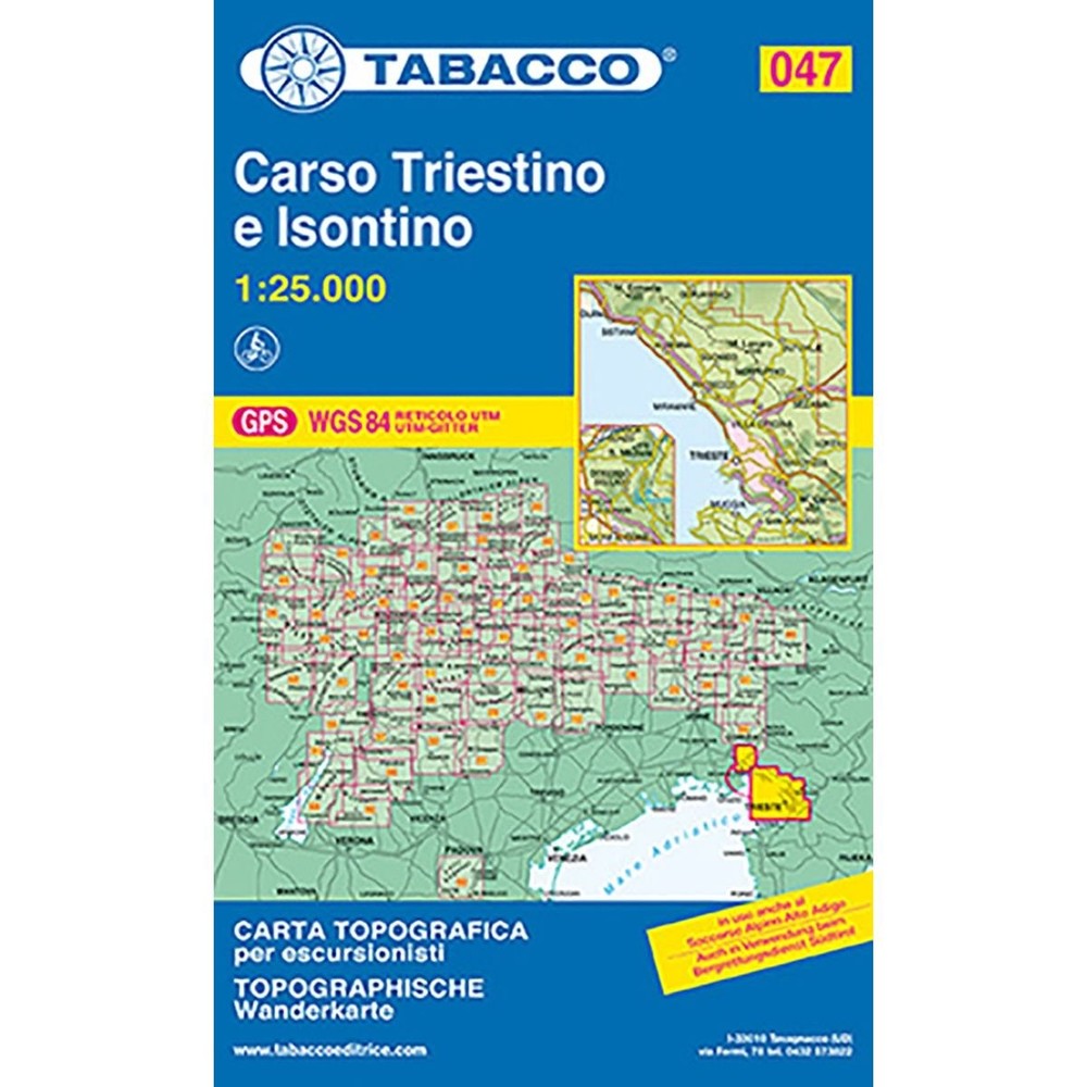 Tabacco Casa Editrice Carso Triestino / Isontino (Map) (UK IMPORT)