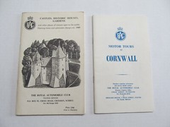 RAC ROYAL AUTOMOBILE CLUB MOTOR TOURS CORNWALL MAP GUIDE CASTLES HOUSES GARDENS