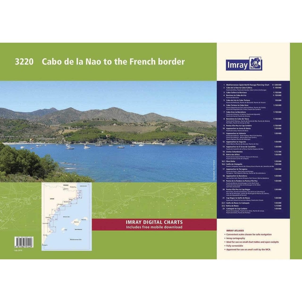 Imray Chart Pack 3220: Cabo de la Nao to the French Border