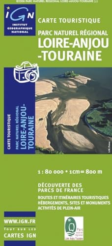 Loire / Anjou / Touraine pnr F (833… by IGN Institut Géograp Sheet map, folded