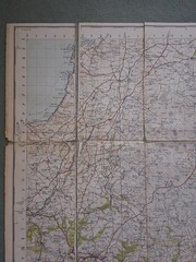 Vintage Ordnance Survey One Inch Paper Map of Bodmin, Liskeard, Launston 1946