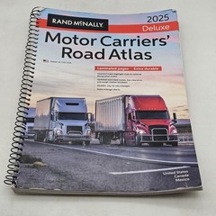 Rand McNally 2025 Deluxe Motor Carriers’ Road Atlas USA Mexico Canada