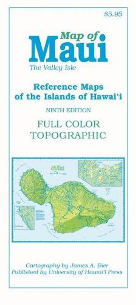 Map of Maui: The Valley Isle by James A. Bier Map Book