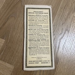NEWCASTLE CARLISLE Bartholomew Quarter Inch Map No 9 Automobile Association