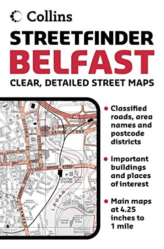 Belfast Streetfinder Atlas Paperback / softback Book The Fast Free Shipping
