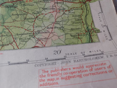 VINTAGE BARTHOLOMEW’S HALF INCH TO MILE CLOTH MAP EXMOOR SHEET 35