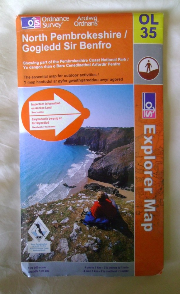 North Pembrokeshire / Gogledd Sir Benfro by Ordnance Survey map OL35