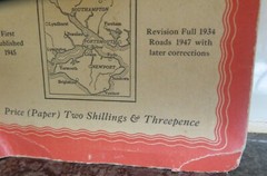 Vintage One Inch Map of England and Wales Folded Map Good Condition