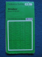 Old Ordnance survey map Second series Windsor Sheet SU 87/97 1:25 000