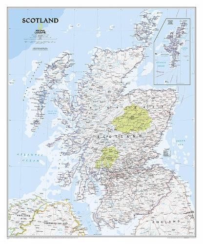 Scotland Classic, laminated by National Geographic Maps – 9781597753616