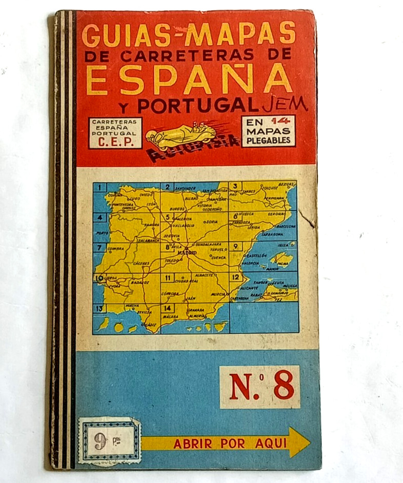 Guias-Mapas de Carreteras de Espana y Portugal No.8 undated 1:400,000 paper map