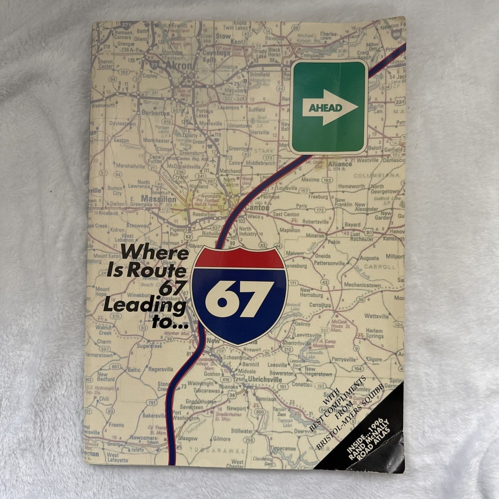 VTG 1996 route 67 Rand McNally Large Scale Road Atlas pharma Complementary Copy