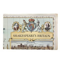 Vintage National Geographic Map Shakespeare’s Britain May 1964