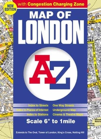 A-Z Map of London: Congestion Zone (Street Maps & Atlases S.), Geographers’ A-Z
