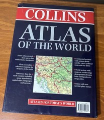 Collins Atlas of the World 2003 Hardcover Maps Geography 15×11 Book EUC