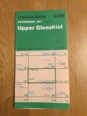 1990 Ordnance Survey Pathfinder Map 221 NH 01/11 Upper Glenshiel