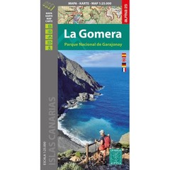 La Gomera – Garajonay National Park Hiking map 1:25K fold out card with routes