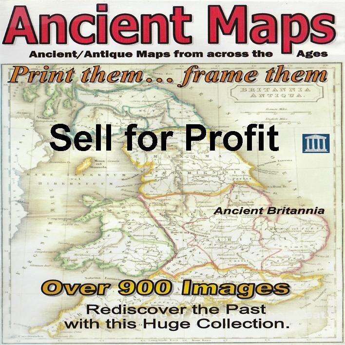 900+ Antique Maps Ancient on DVD Print for profit UK, Europe Rest of World