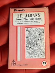 Vintage Barnett’s St Albans Area Street Plan with Index, 1970’s