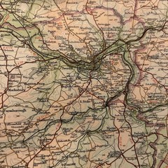 NORTH SOMERSET Bartholomew Revised Contoured Half Inch Map No 7 Paper 1954