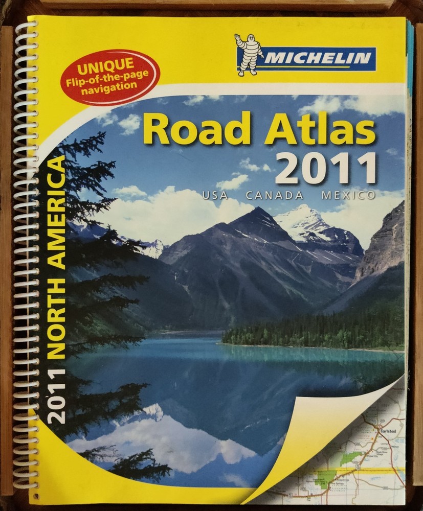 MICHELIN North America Road Atlas, 2011: USA, CANADA, Like New, Spiral Bound