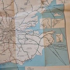 1977 British Rail England & Wales South Railway System Map – Geographia Ltd