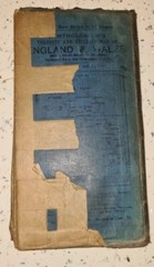 Bartholomew Glasgow & Clyde Map Blue Cover 1912-1919 Ordenance Map