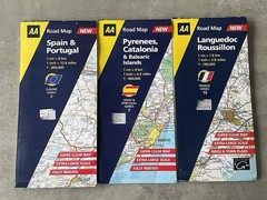 AA European Travel Maps (5 of)
