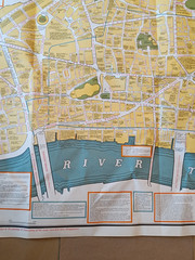 Vintage 26 X 29″ DUCKHAMS Historical Map London 1960s