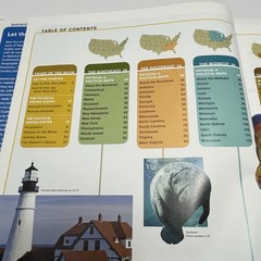 National Geo. United States & World Atlas for Young Explorers Kids- Jacket Flaws