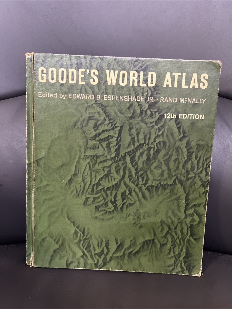 GOODE’S WORLD ATLAS BY EDWARD B. ESPENSHADE – 12TH EDITION – 1964