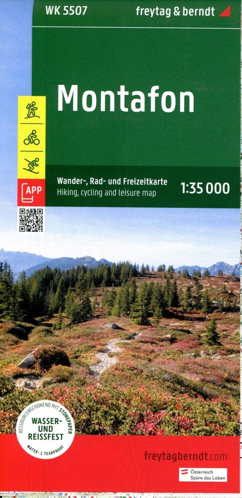 Freytag-Berndt Montafon Hiking, Cycling & leisure Map (Map) (UK IMPORT)