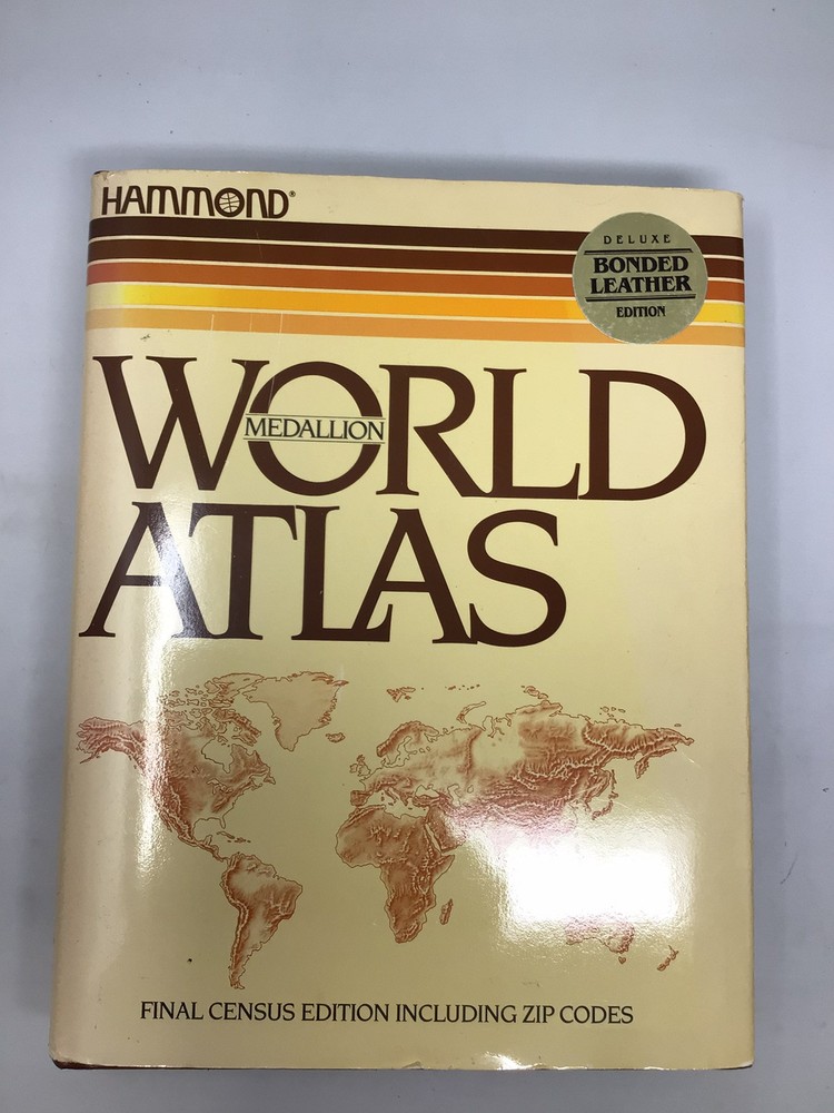 Hammond World Atlas Deluxe Leather Bound Book