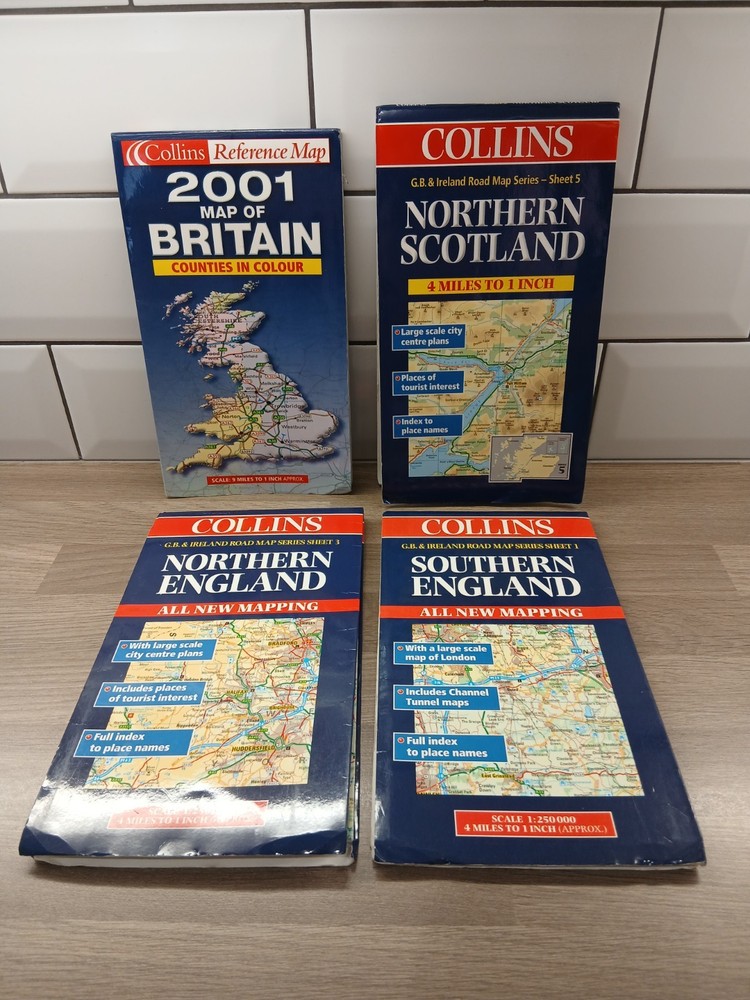 Collins Road & Reference Maps, Vintage