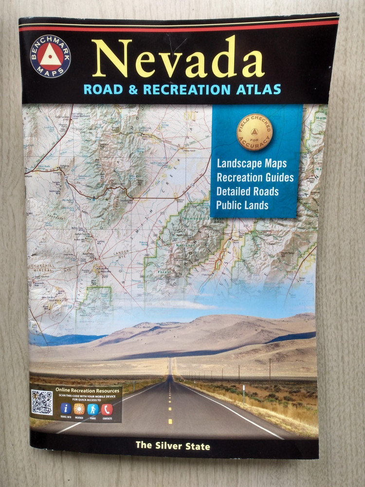 NEVADA ROAD & RECREATION ATLAS 2016 5TH EDITION Benchmark Maps Public Lands