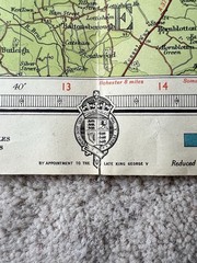 Bartholomew’s Map N Somerset Bristol Bath Vintage 40s 1946 Paper ½” Free Post UK