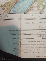 Ordnance Survey One Inch Popular Edition Map INVERNESS SHEET 37 CLOTH 1928