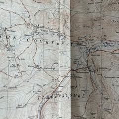 MINEHEAD Ordnance Survey Sheet SS94 Two & Half Inch MAP 1963 Dunster